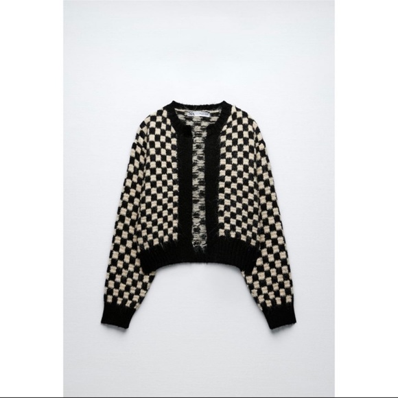 Zara checkered cardigan Clearance
